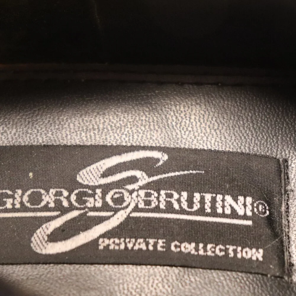 Giorgio Brutini‎ Men's Dress Shoes Woven Black Leather Shoes Size 11M NO 934493